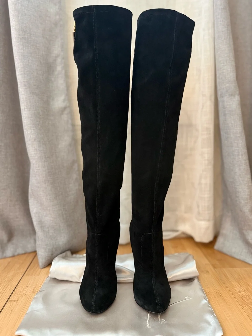 Giuseppe Zanotti Over the Knee Suede Dramatic Boot